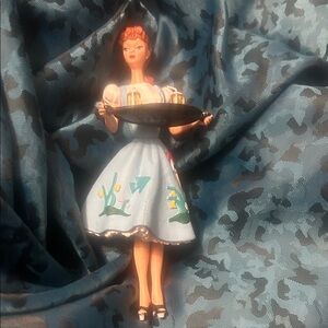 Hallmark Figurine in Blue and White Dress